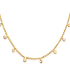 Crystal + Dot Necklace