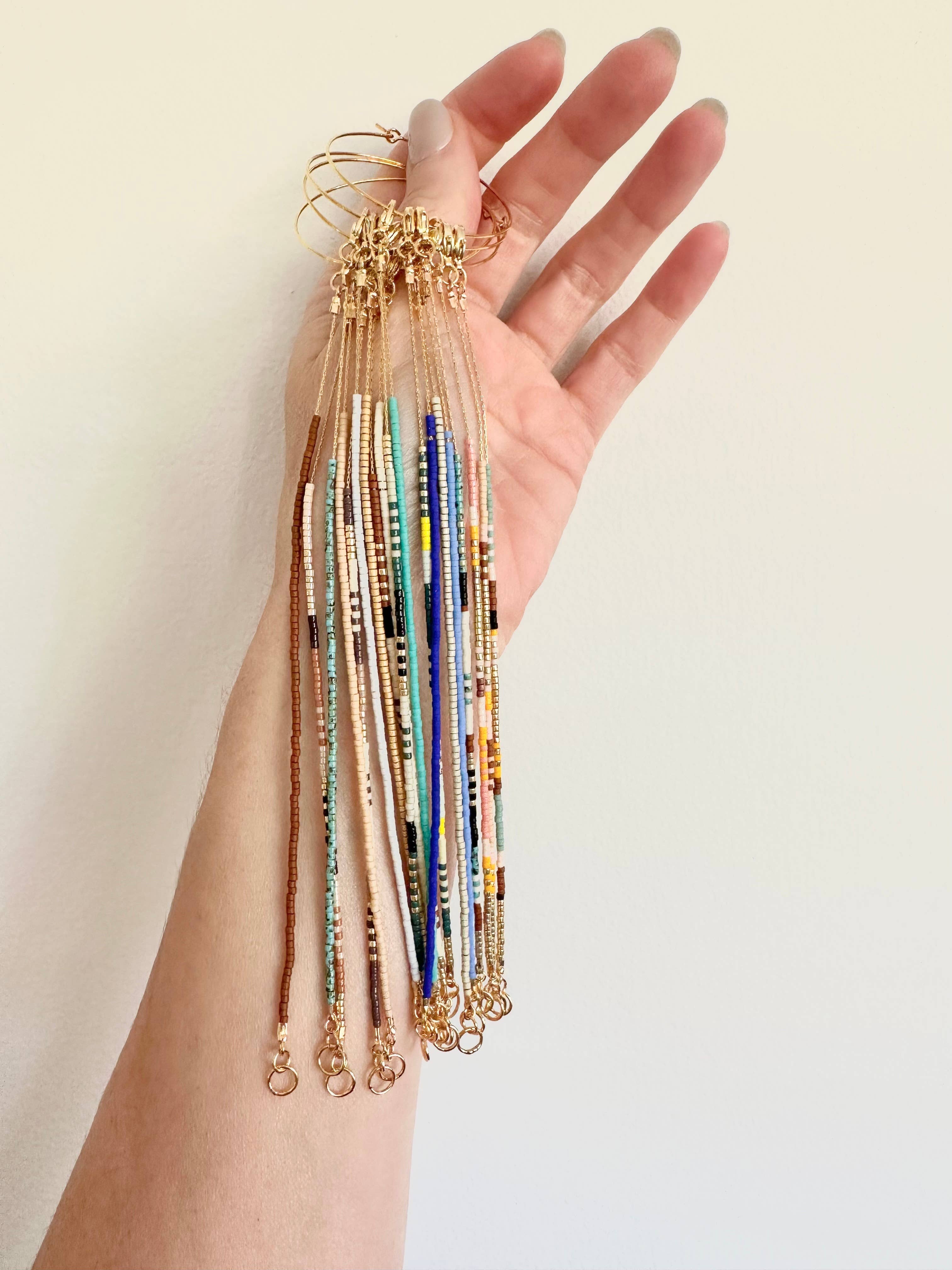 Thin Beaded Bracelets 