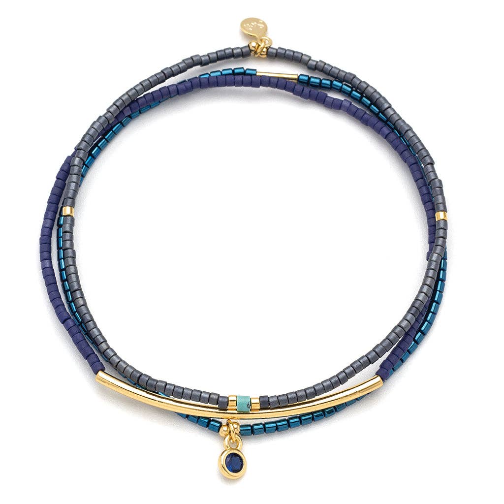 Navy Trio Bracelet