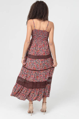 Amber Glow Maxi Dress