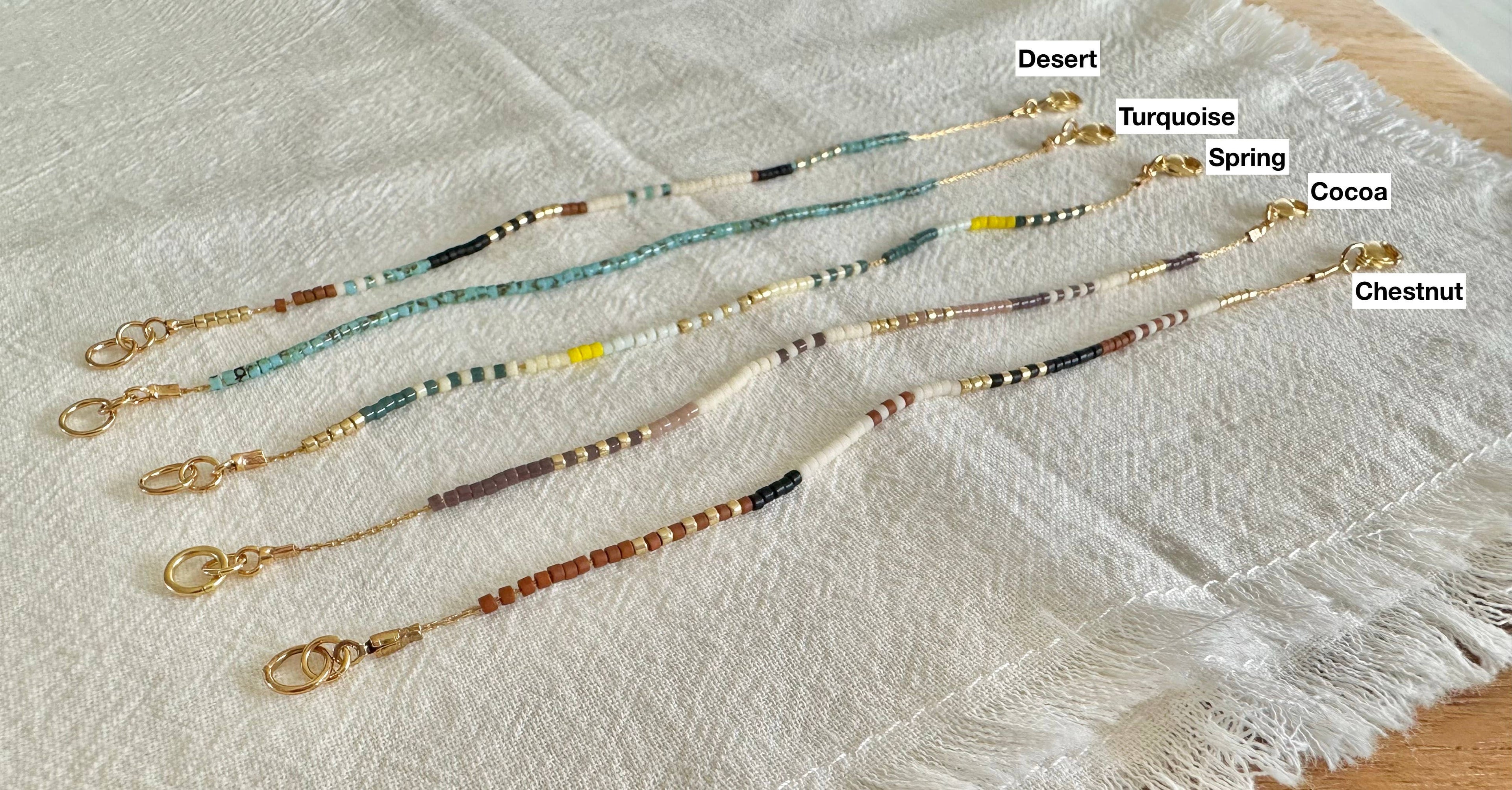 Thin Beaded Bracelets 