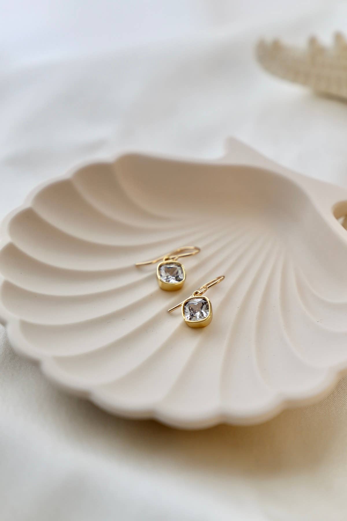Square Bezel Earrings