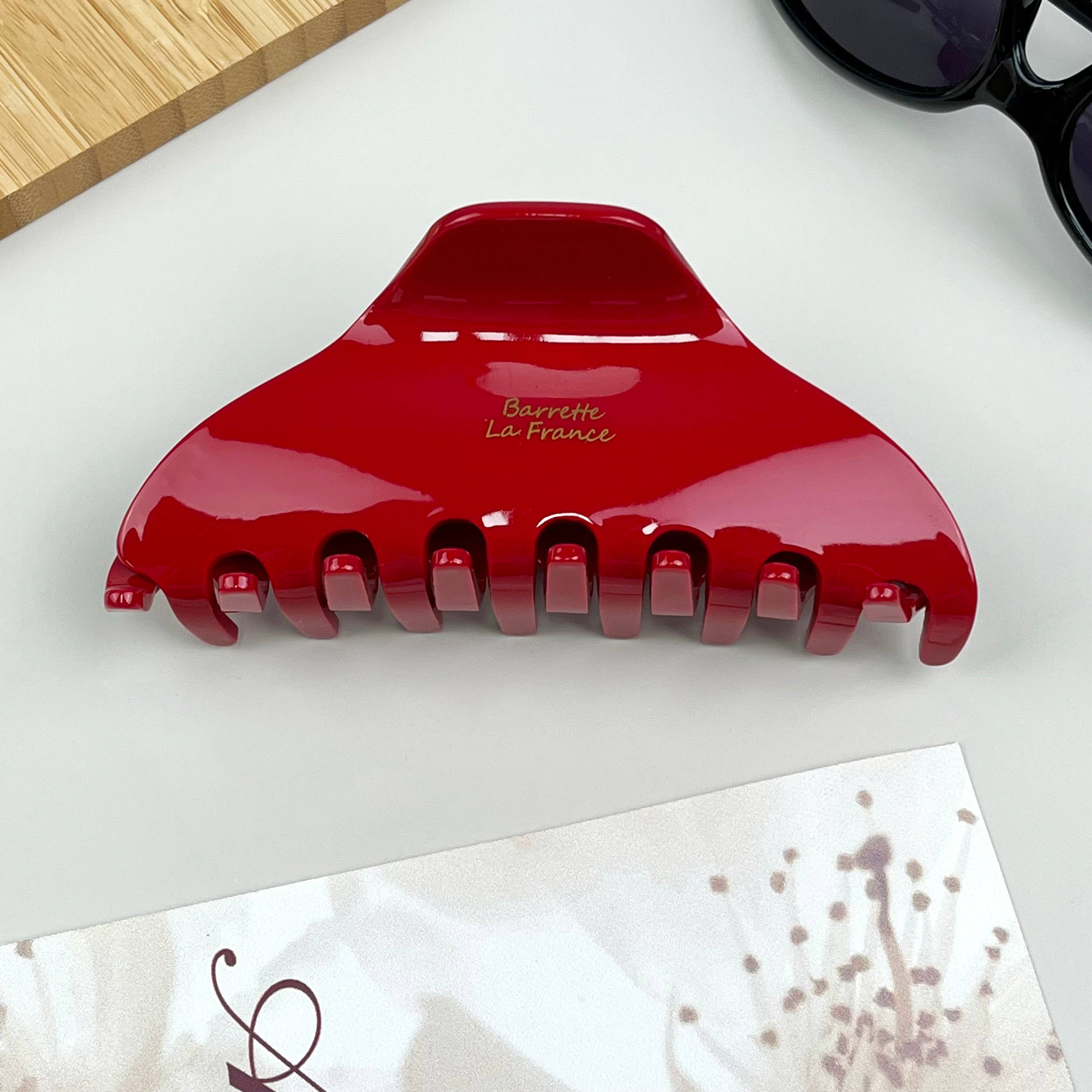 Ruby Red Claw Clip