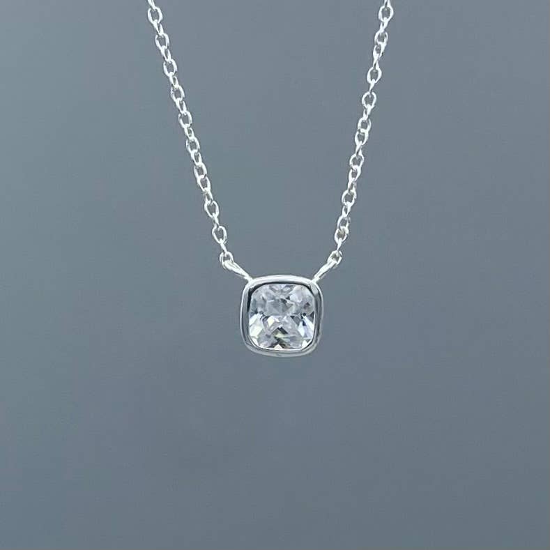 Square Bezel Necklace