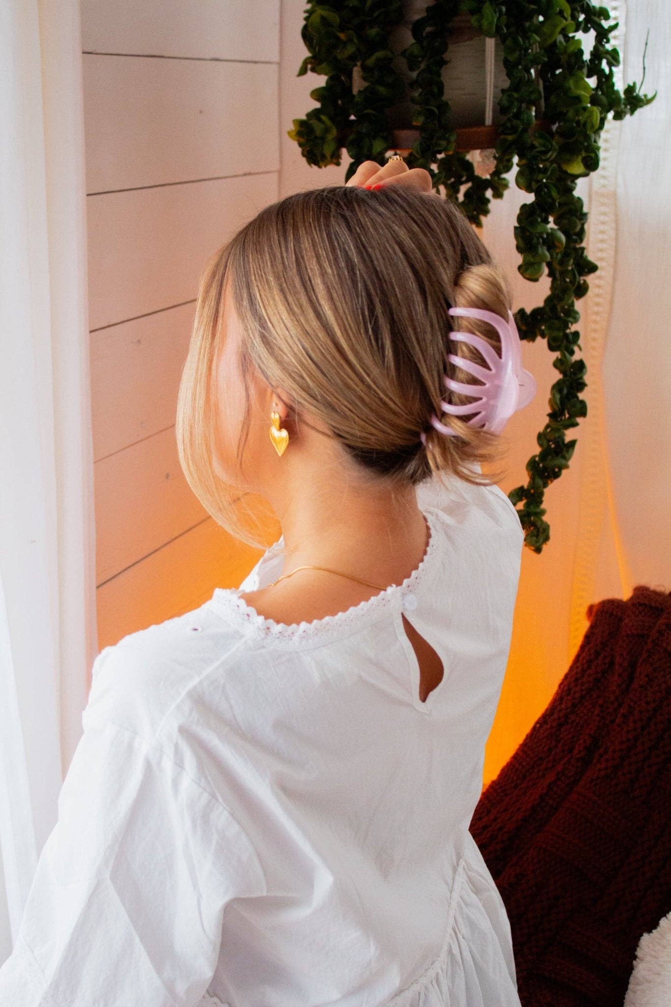 Blush Claw Clip