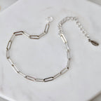 Silver Paperclip Bracelet