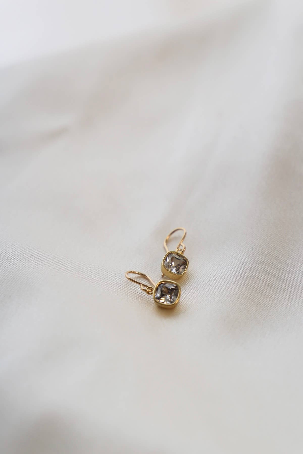 Square Bezel Earrings
