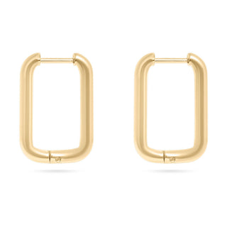 Rectangle Huggie Hoops