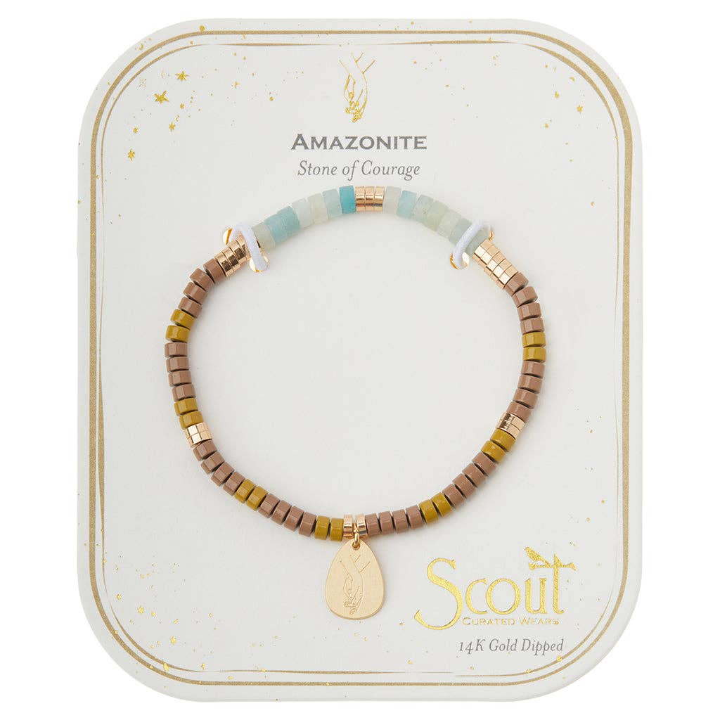 Amazonite Intention Charm Bracelet