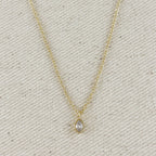Ellipse Solitaire Necklace