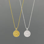 Sun Goddess Coin Pendant Necklace