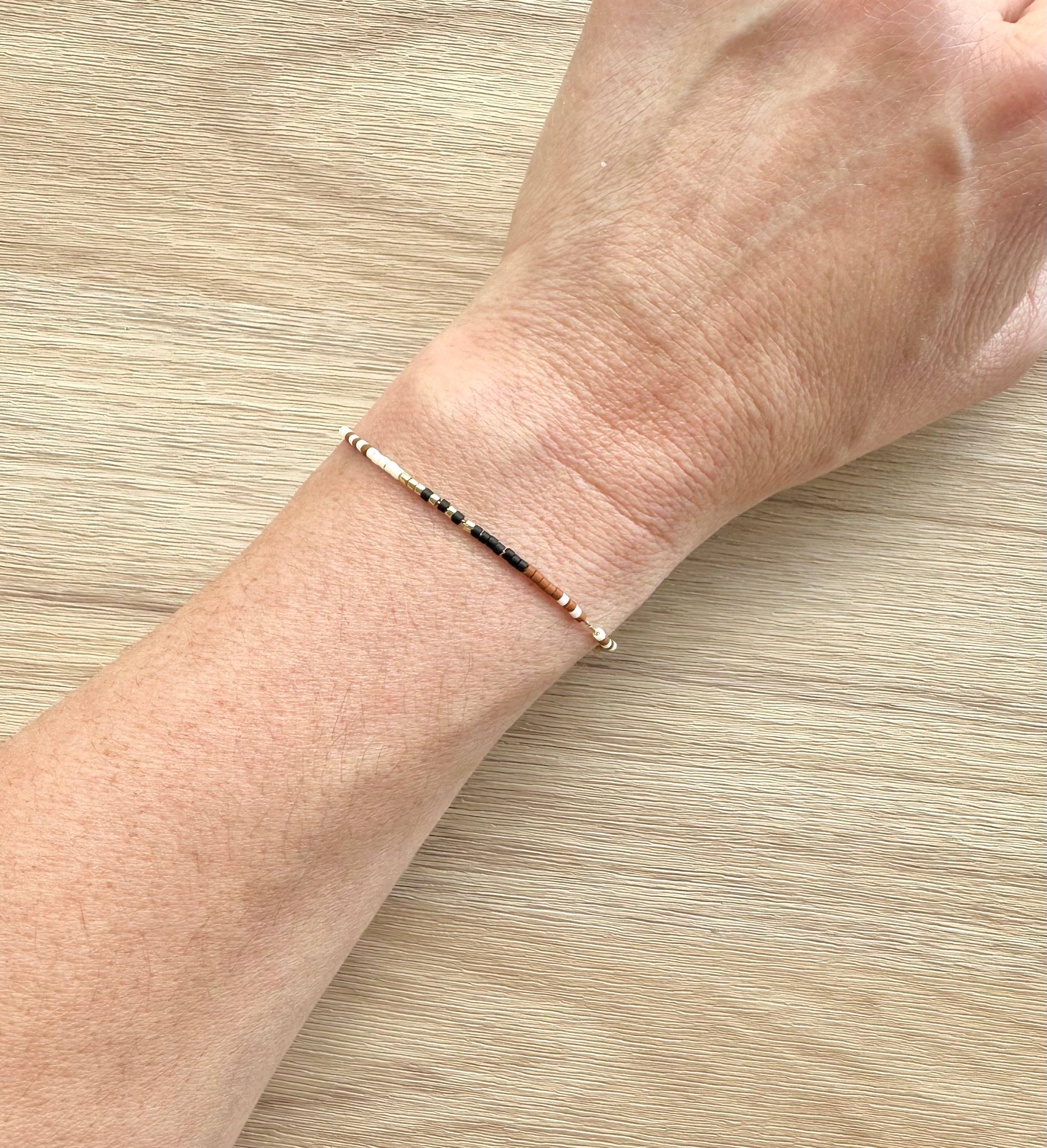 Thin Beaded Bracelets 