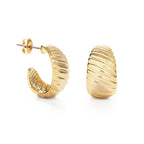 Vintage Shell Hoop Earrings