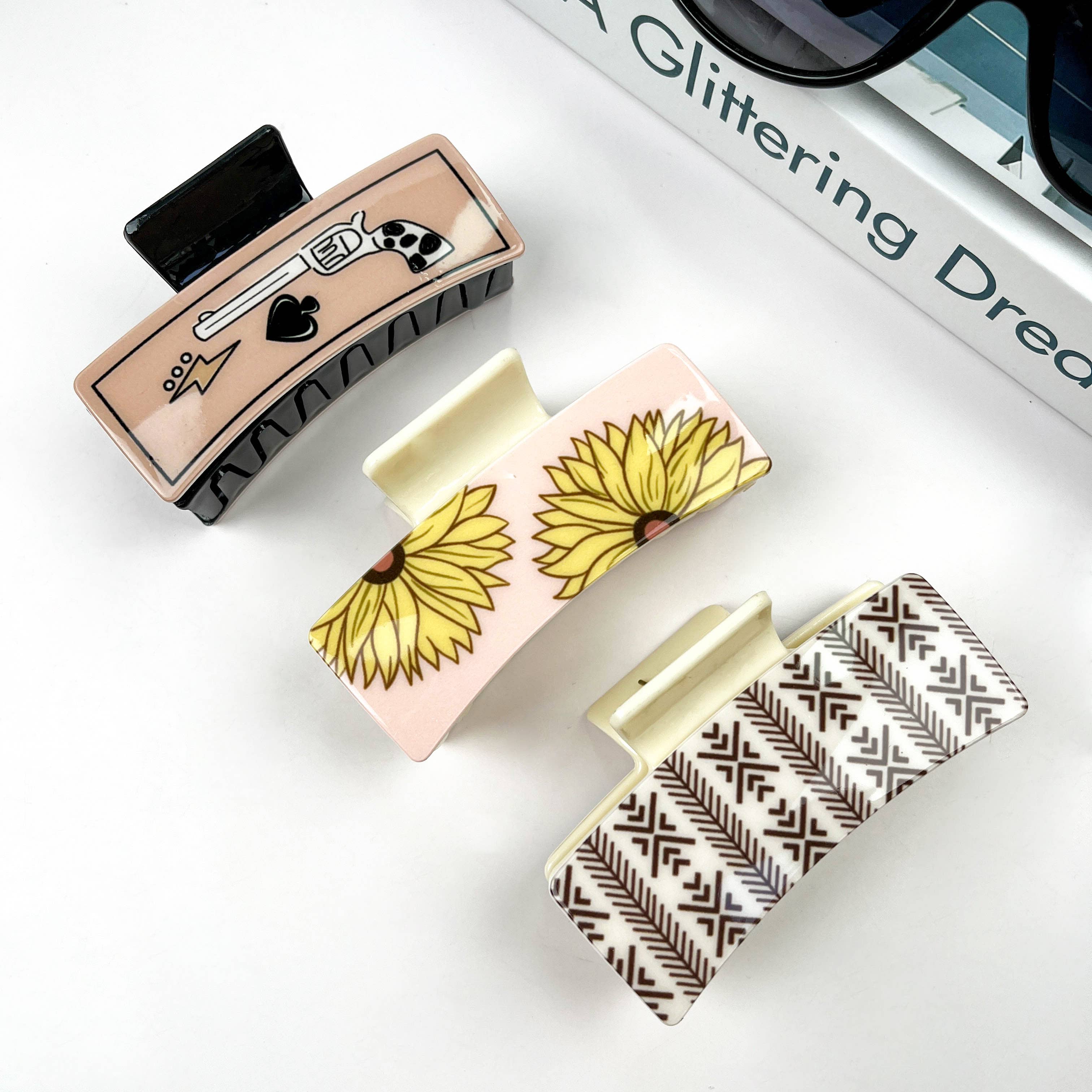Rectangle Sunflower Clip