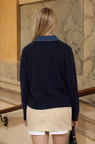 Sweater Denim Pullover