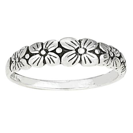 Flowers In A Row Ring