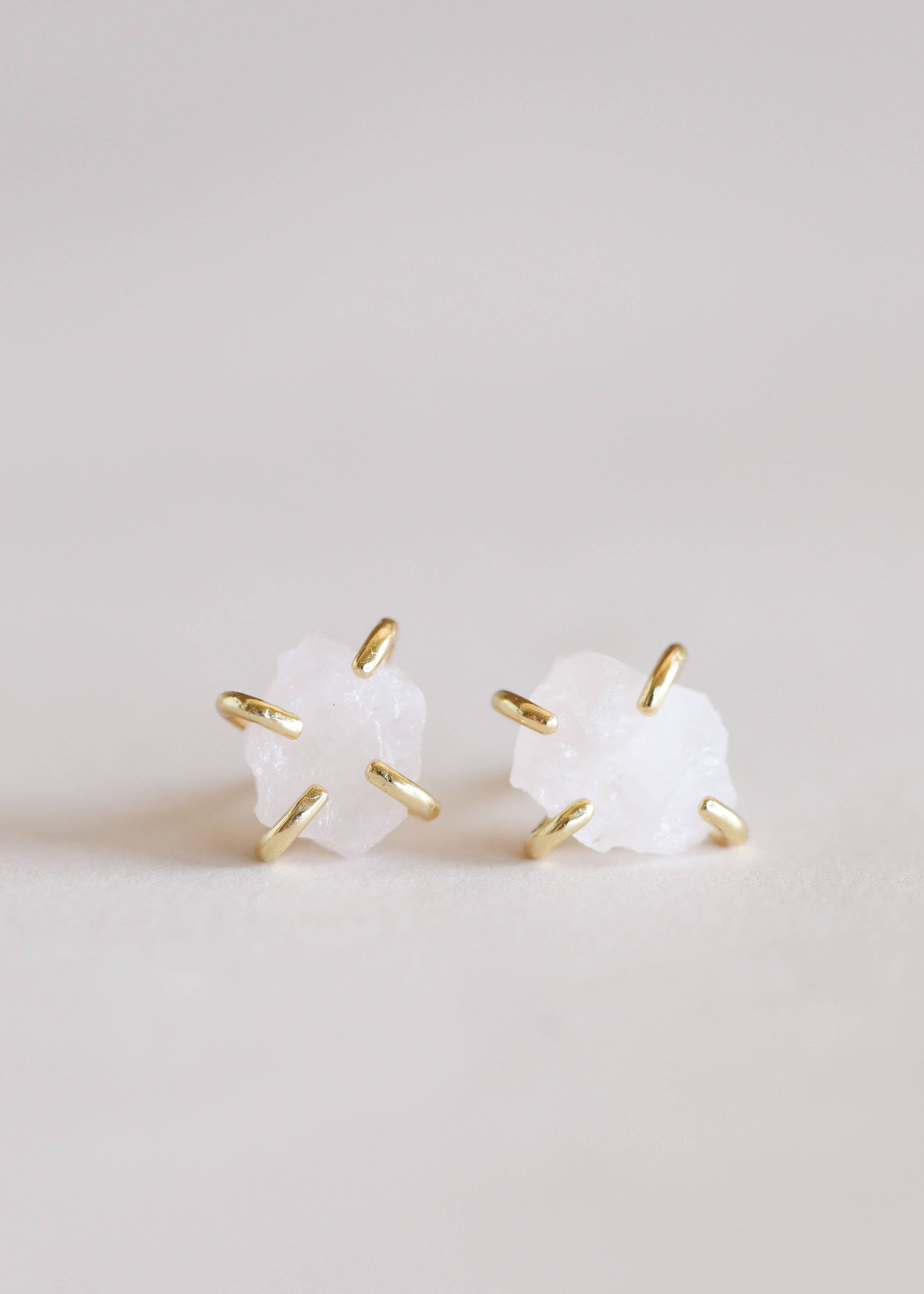 Rose Quartz Studs