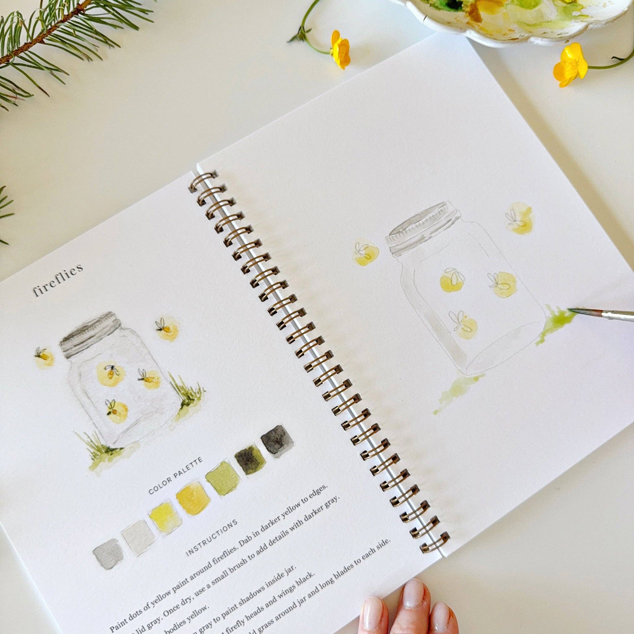 Camping Watercolor Book
