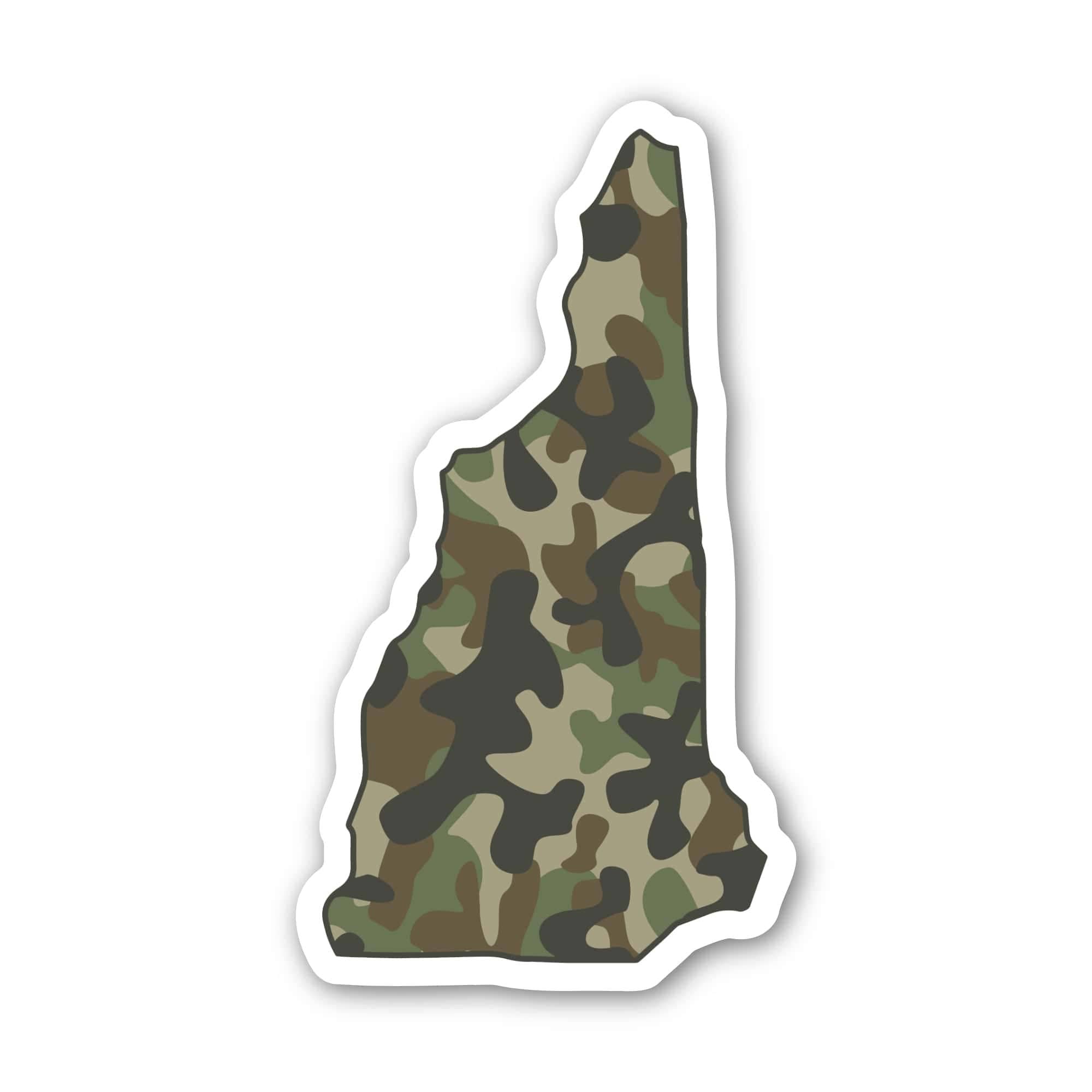 New Hampshire Camo Pattern Sticker