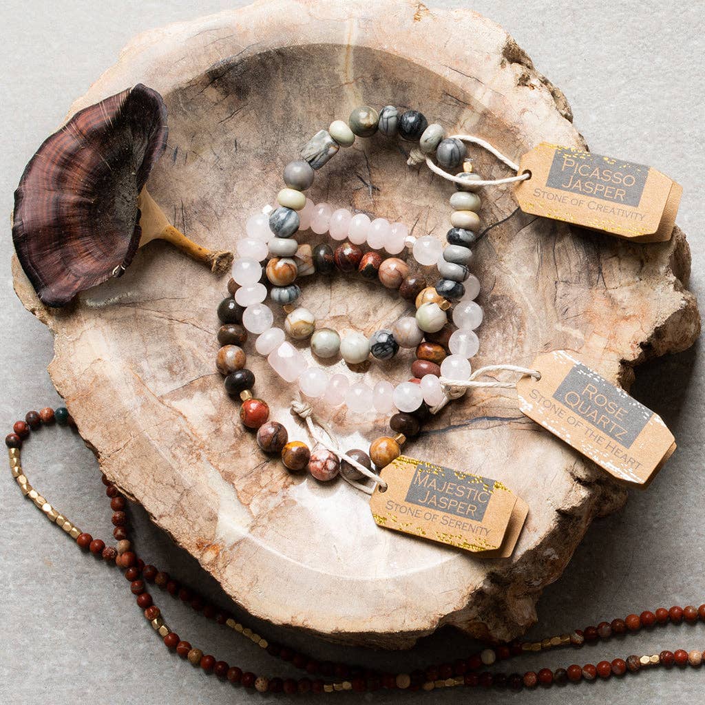 Blue Sky Jasper Stone Bracelet