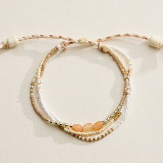 Boho Seed Bead Layered Bracelet - Adjustable Friendship Bracelet