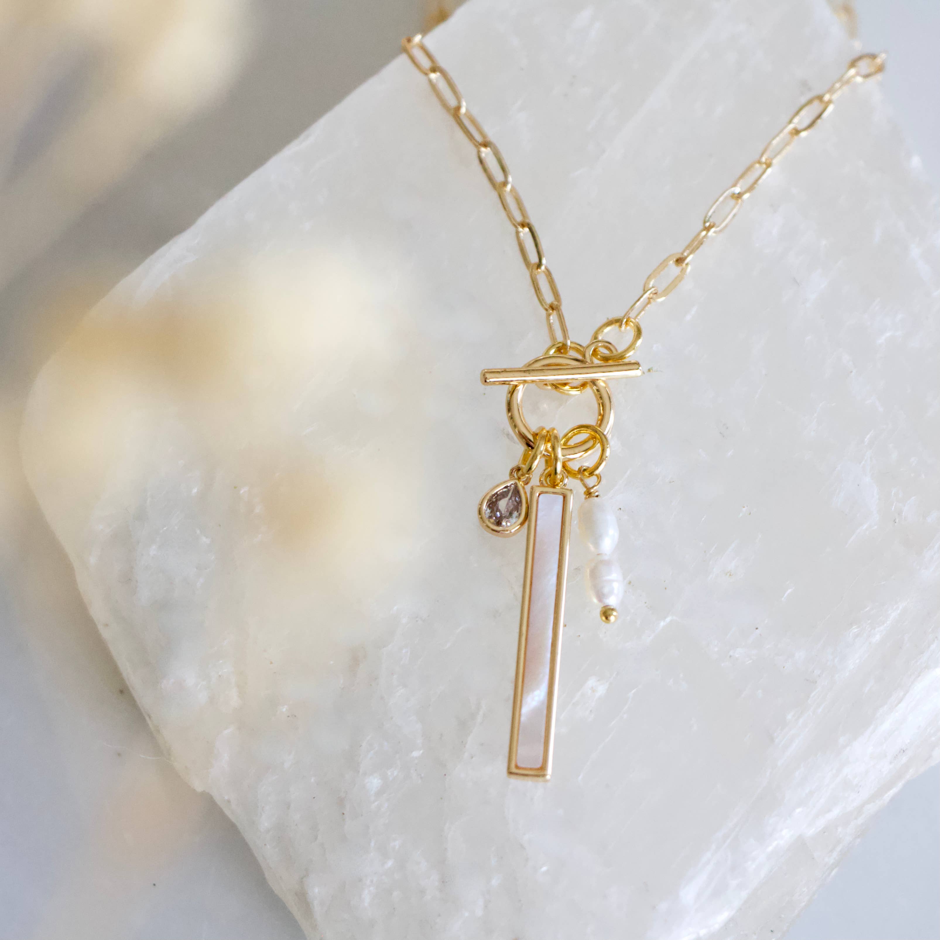 Pearl Charm Necklace