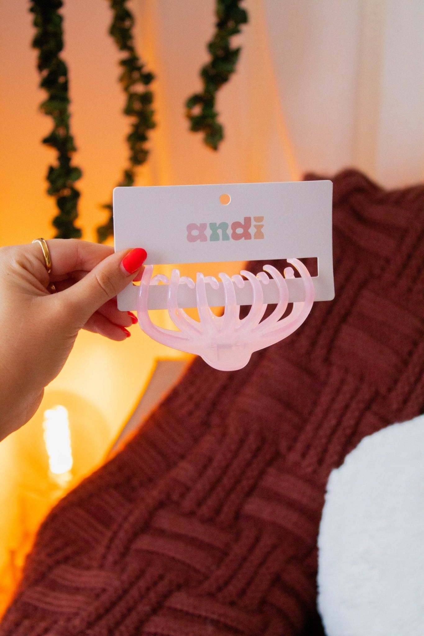 Blush Claw Clip
