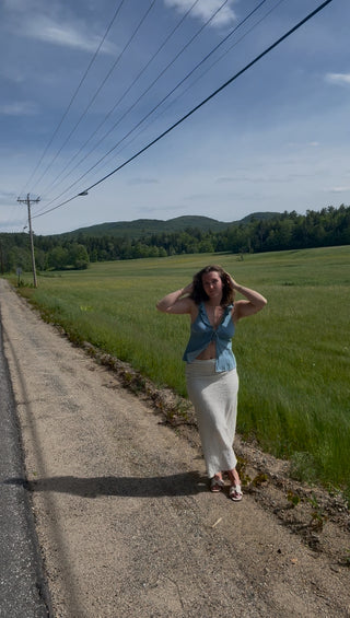Langley Denim Top