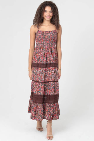 Amber Glow Maxi Dress