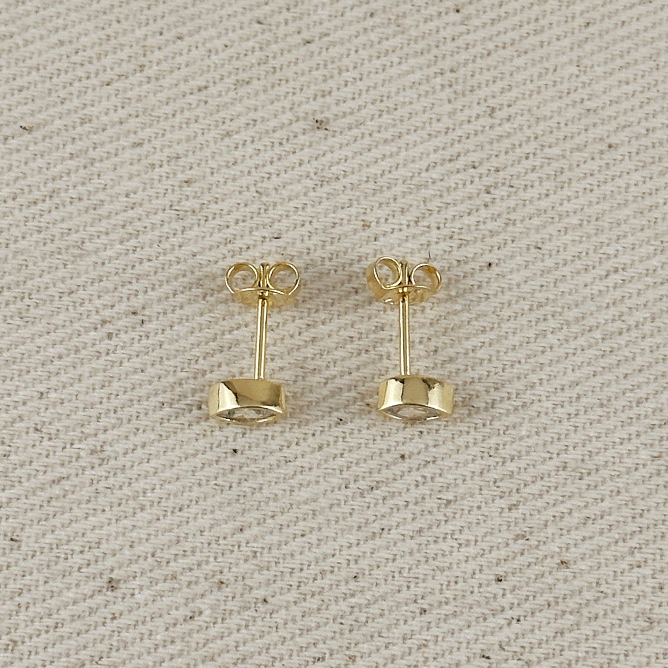 Ellipse Stud Earrings