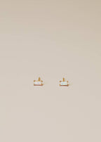 White Opal Studs