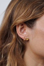 Double Gold Hoops