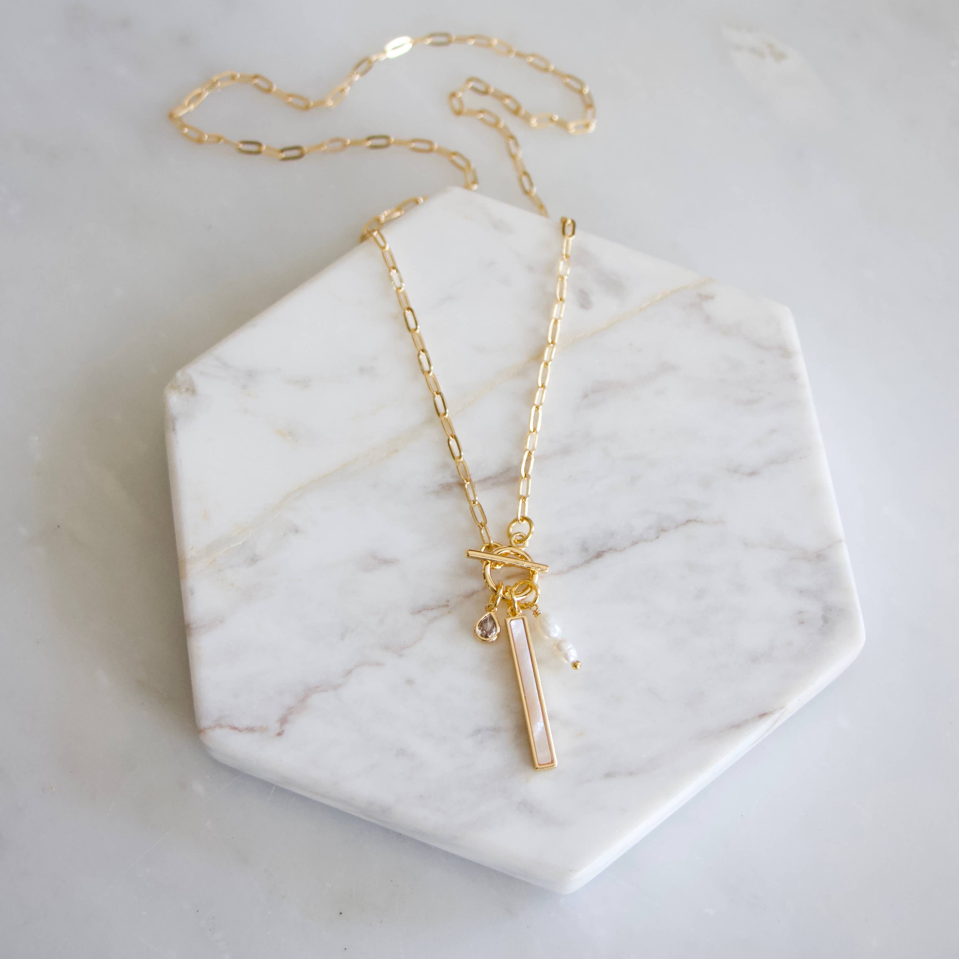 Pearl Charm Necklace