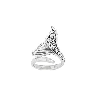 A Whale Of A Time Sterling Silver Whale Tail Ring