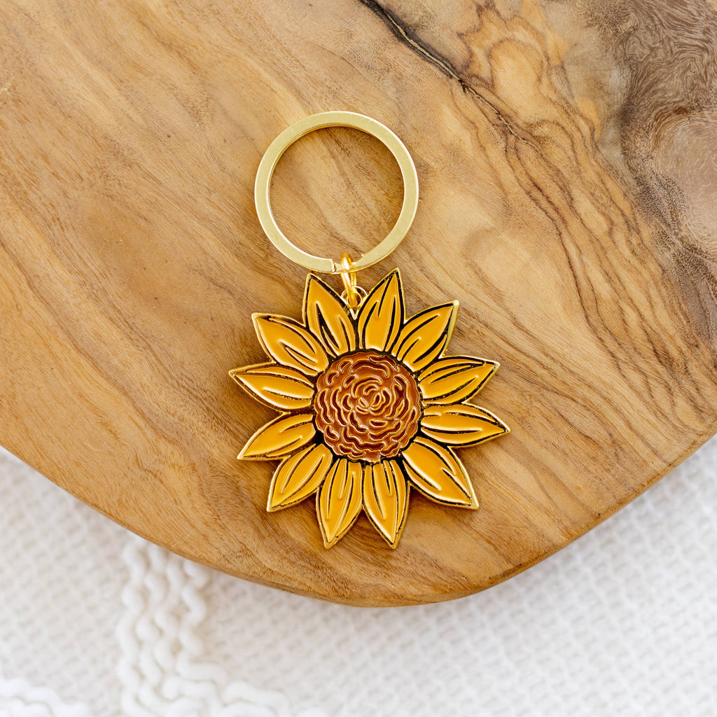 Sunflower Field Keychain
