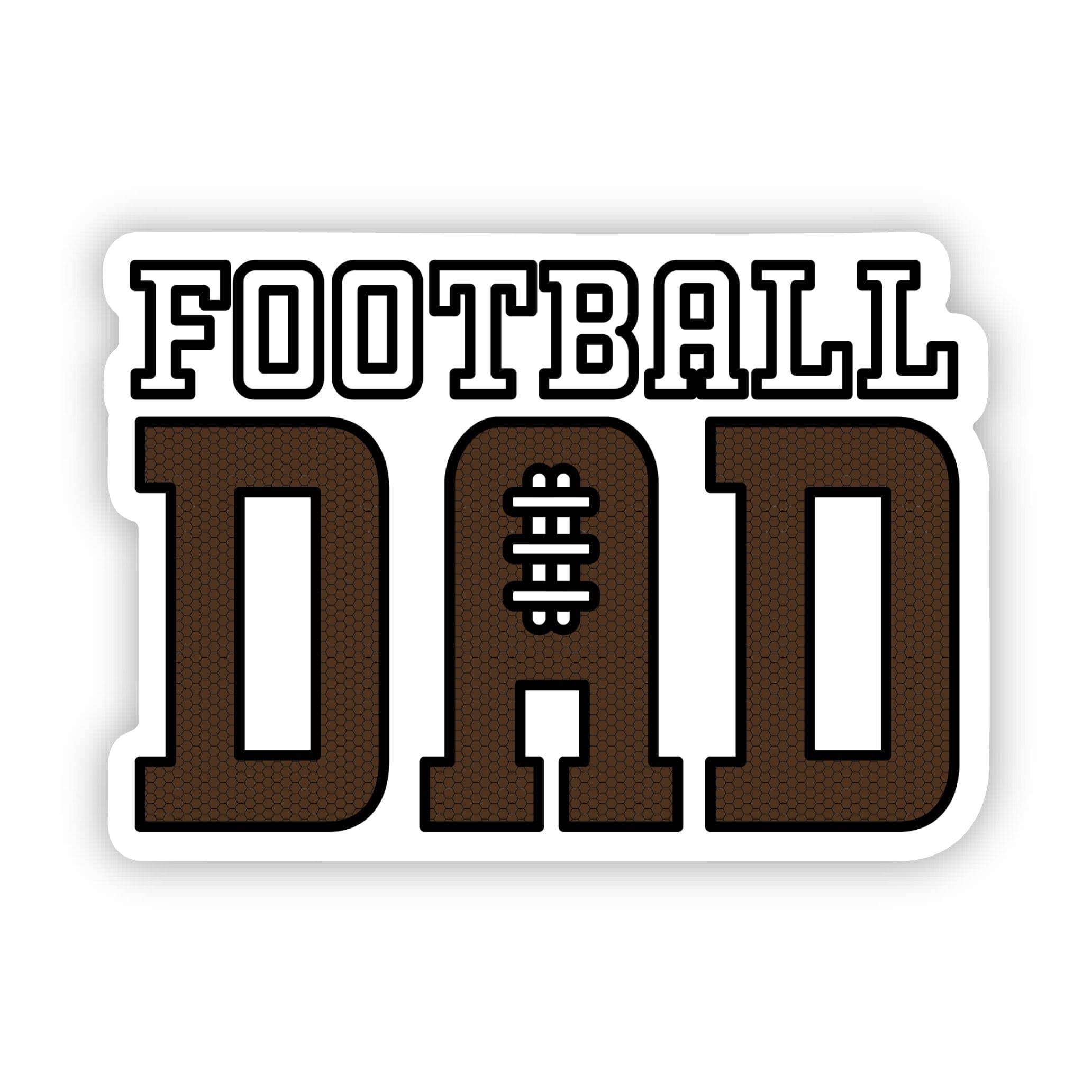 Football Dad Text Sticker