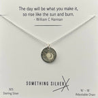 Etched Sun & Moon Necklace