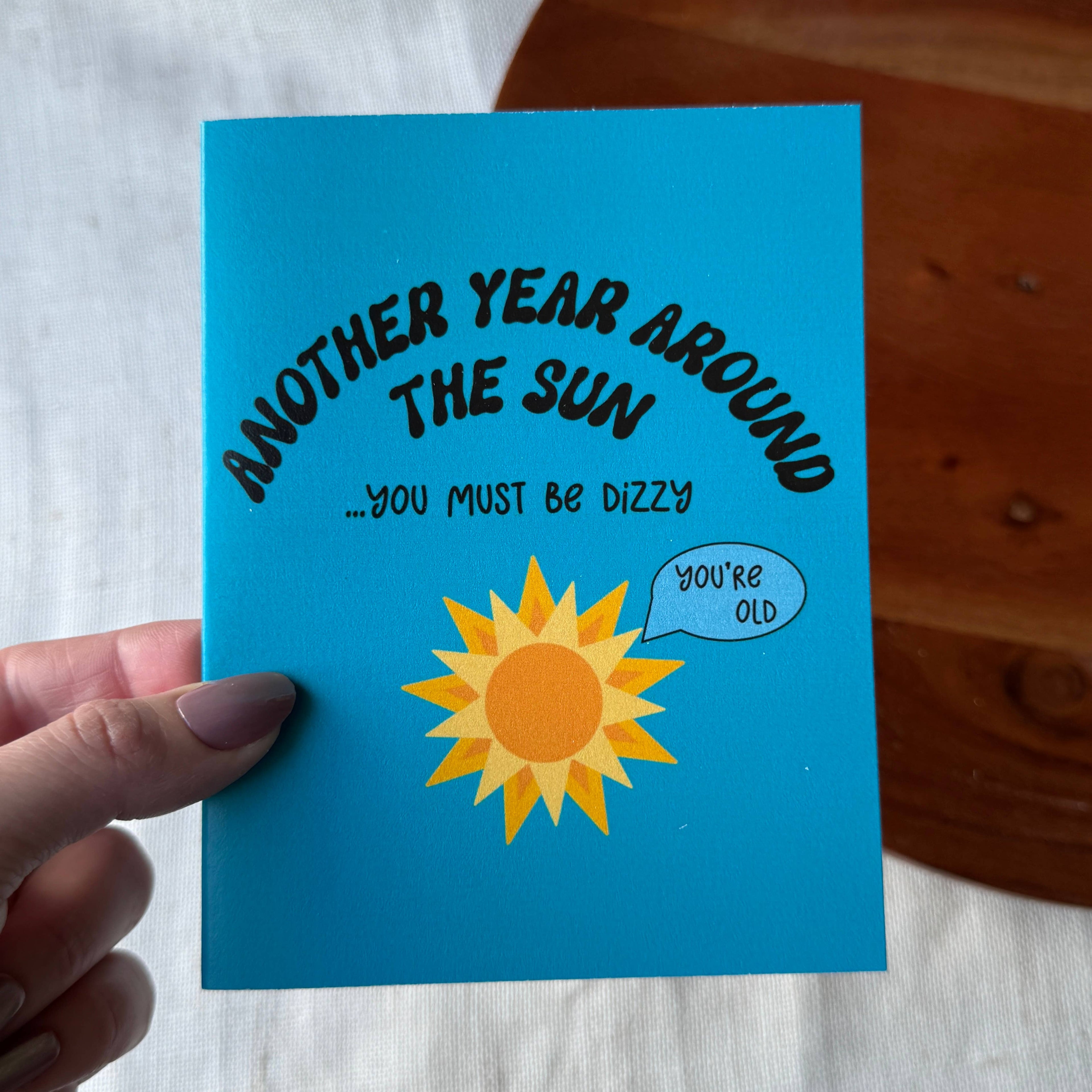 "Another year around the sun..." Birthday Card