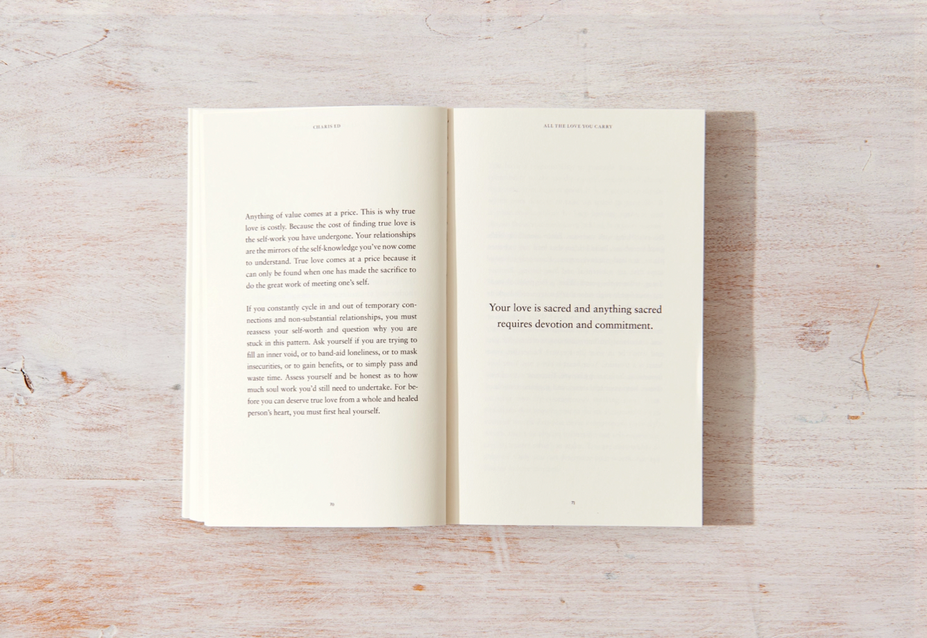 All The Love You Carry Book