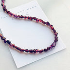 Ingrid Garnet Beaded Necklace