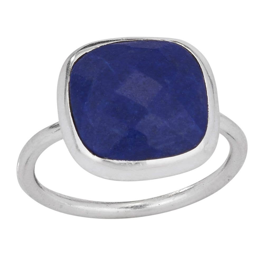 Blue Pillow Ring