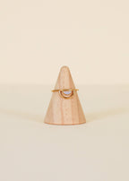 Mother of Pearl Gold Arch Ring