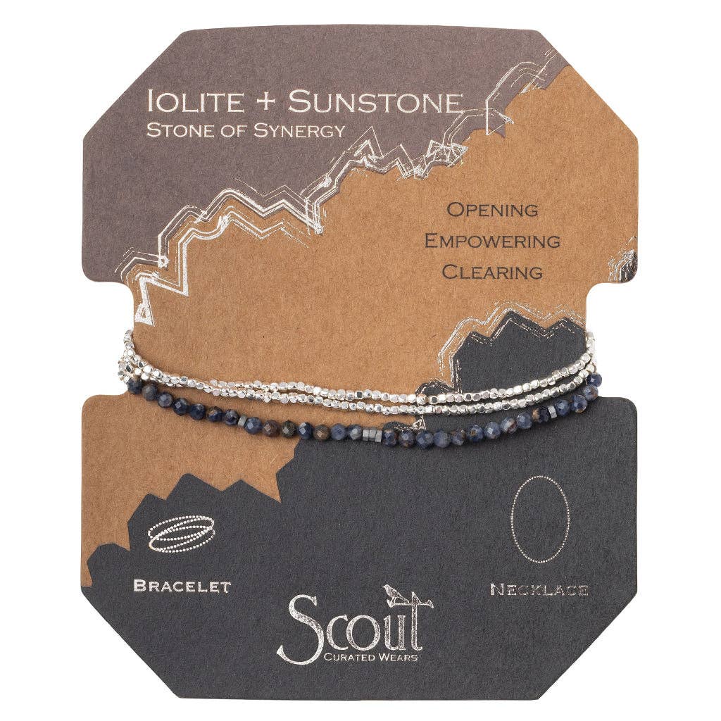 Iolite & Sunstone Wrap