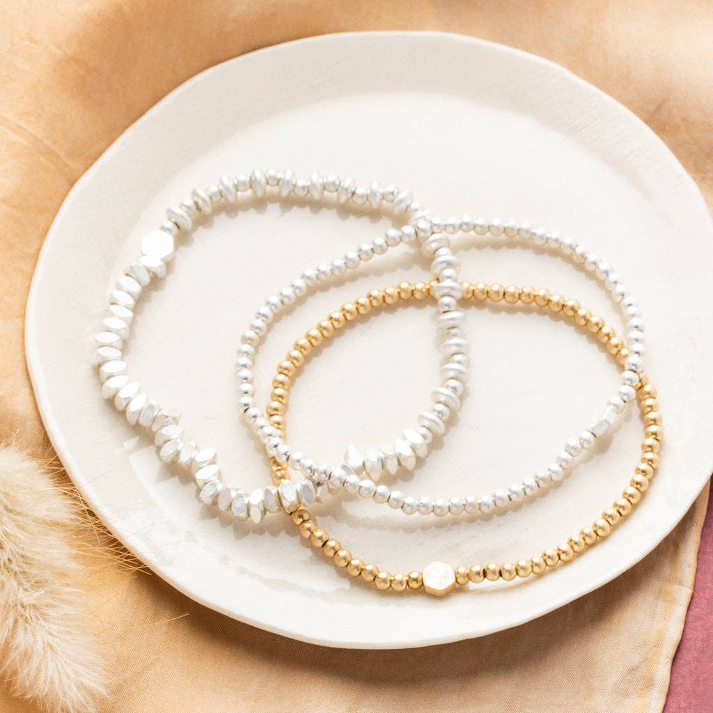 Silver Mini Stacking Bracelet