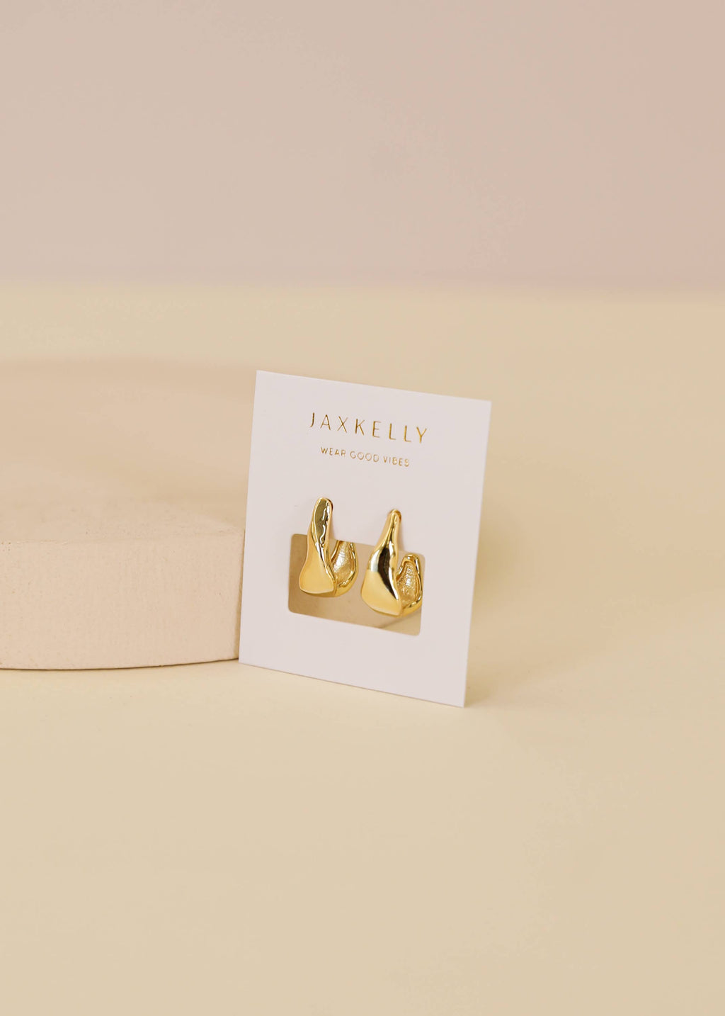 Ripple Gold Earrings