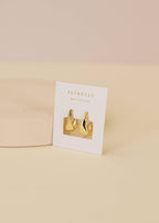 Ripple Gold Earrings