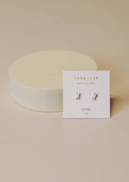 White Opal Studs
