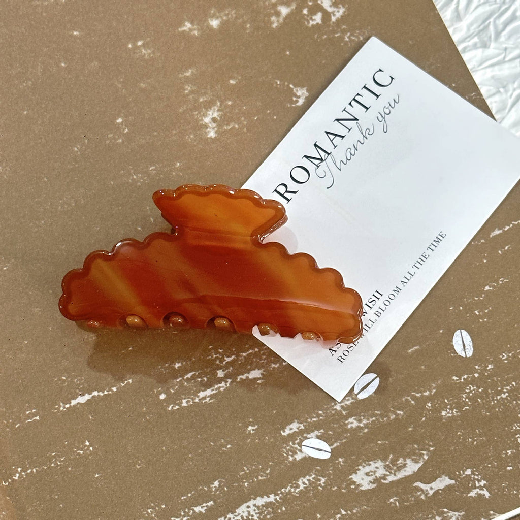 Blue Pebble Hair Clip