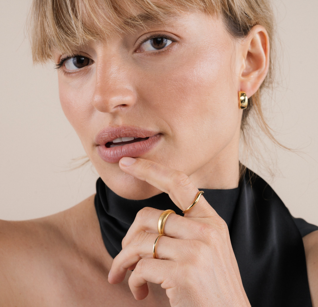 Gold Hoop Earrings