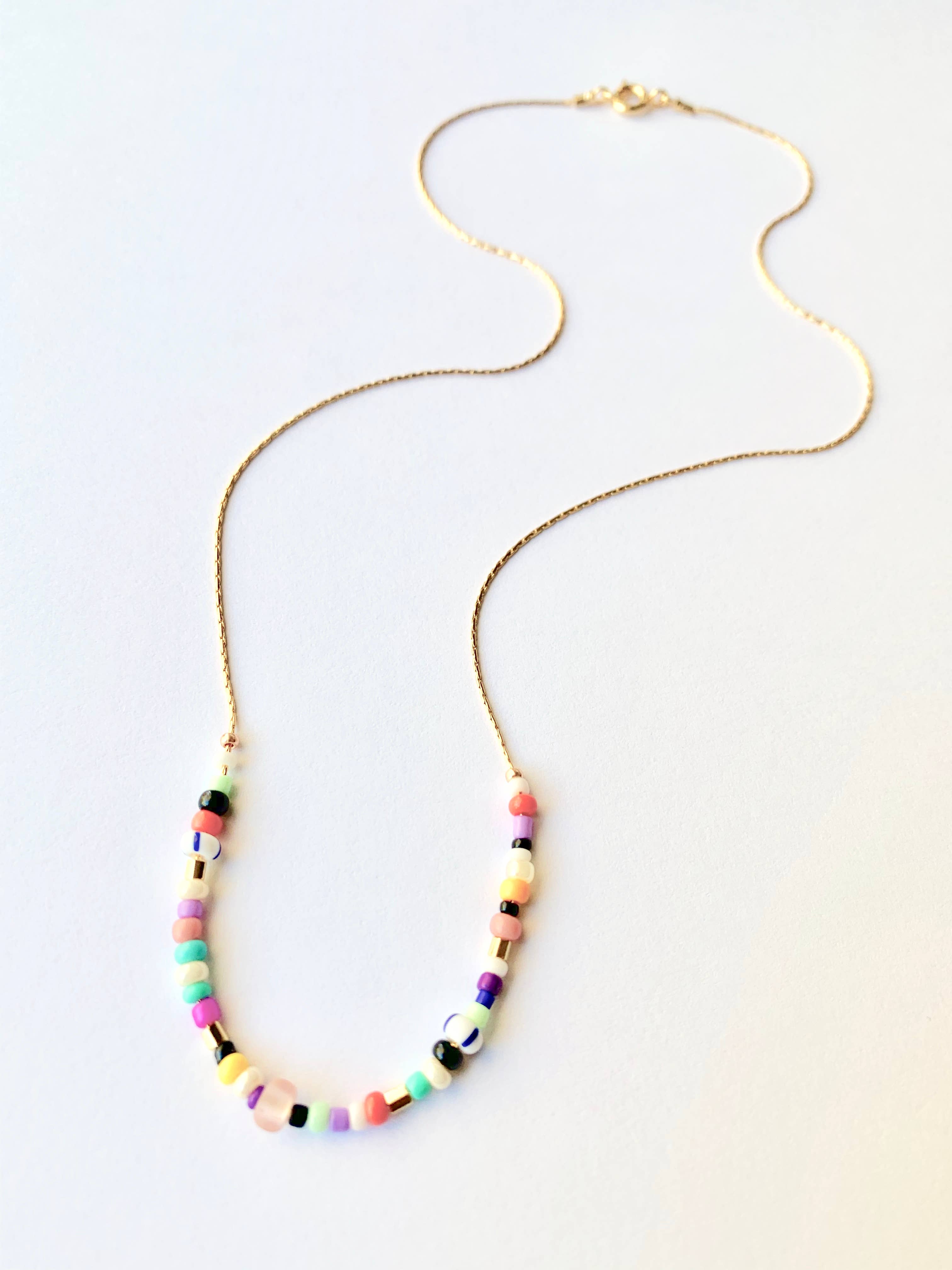 Colorful Seed Bead Necklace